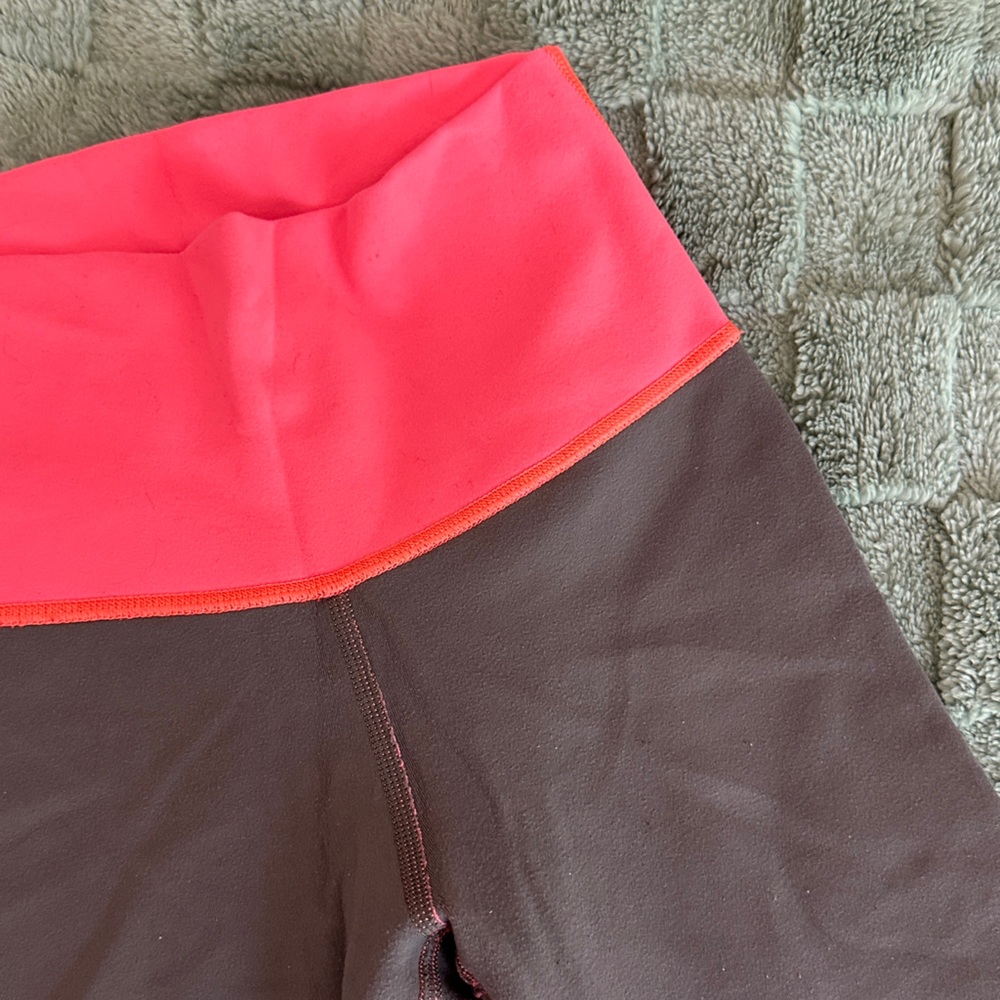 Lululemon Wunder Under Pant Leggings Grapefruit Reversible Pink/Gray - Picture 6 of 16